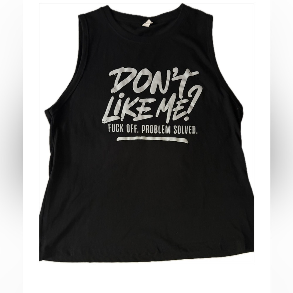Bold Black Graphic Muscle Tee